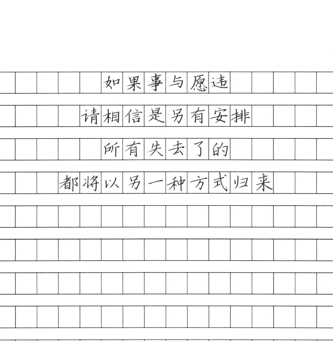 学员的的快写训练作业