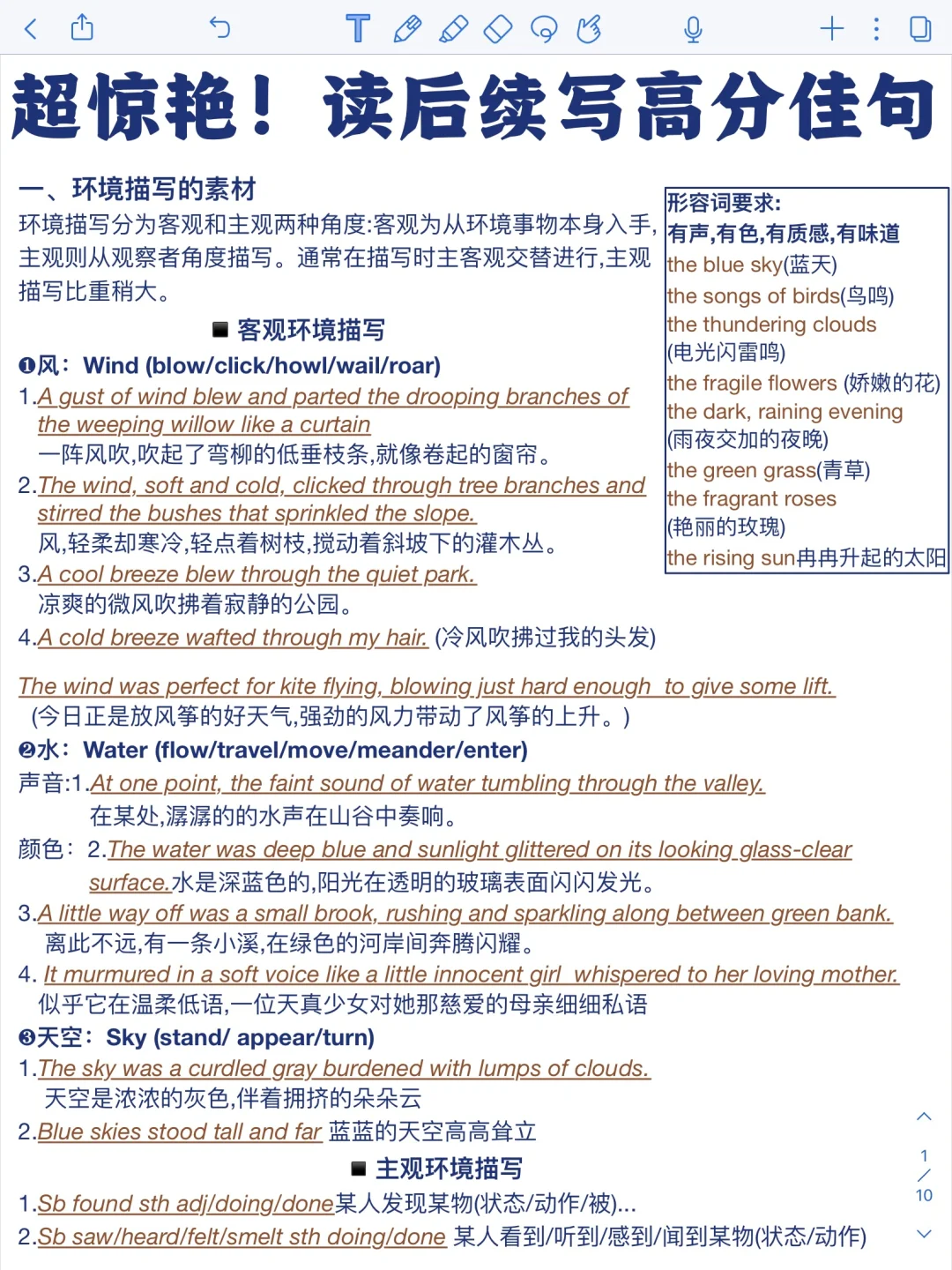 稳拿高分‼️英语读后续写！高分素材积累！