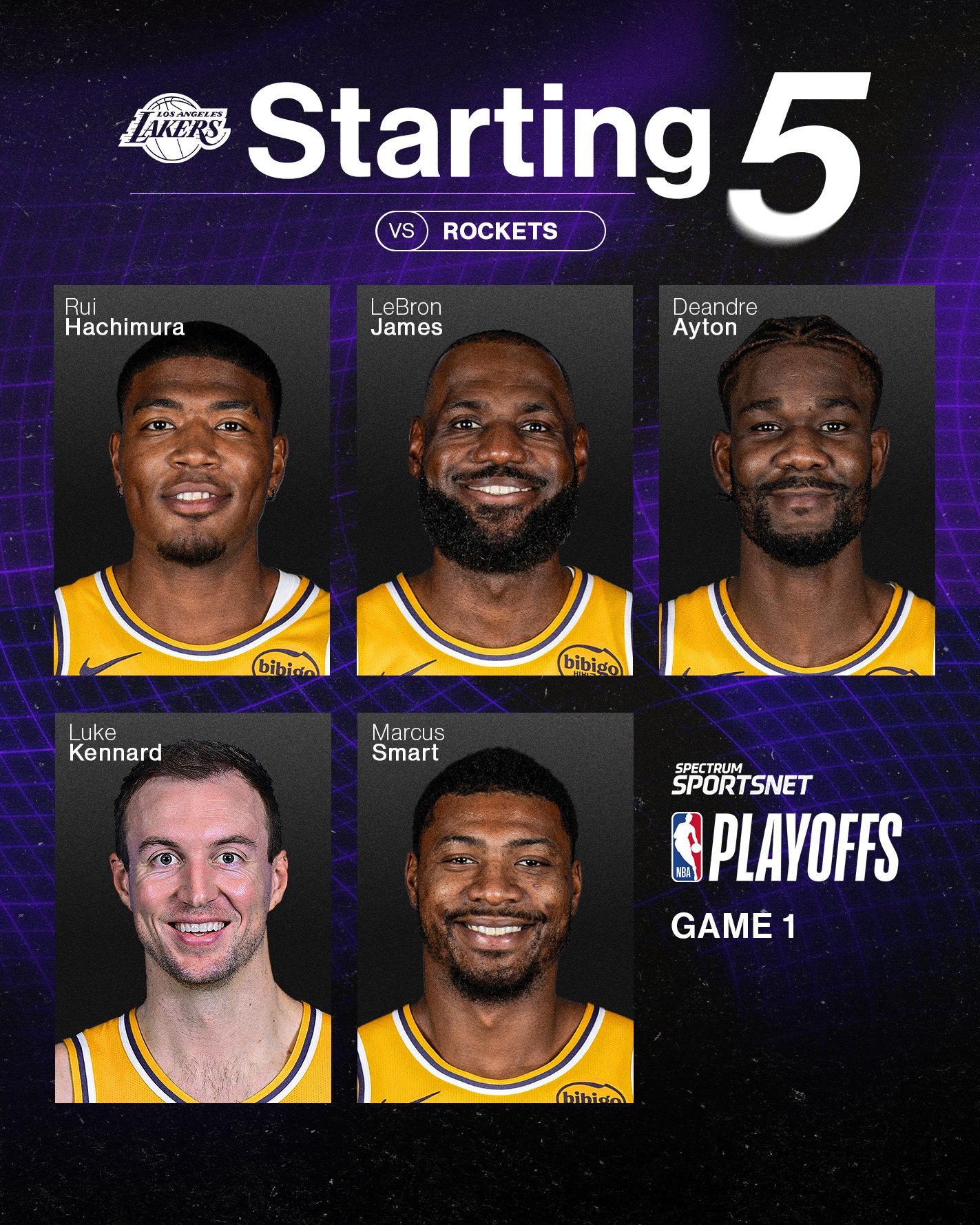 今日湖人首发🔥🔥火箭vs湖人