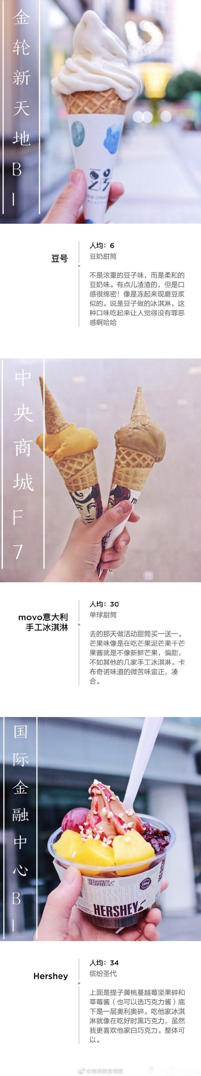 【南京美食  南京冰淇淋地图】 20家店24款冰淇淋，南京冰淇淋合集，快和朋友一