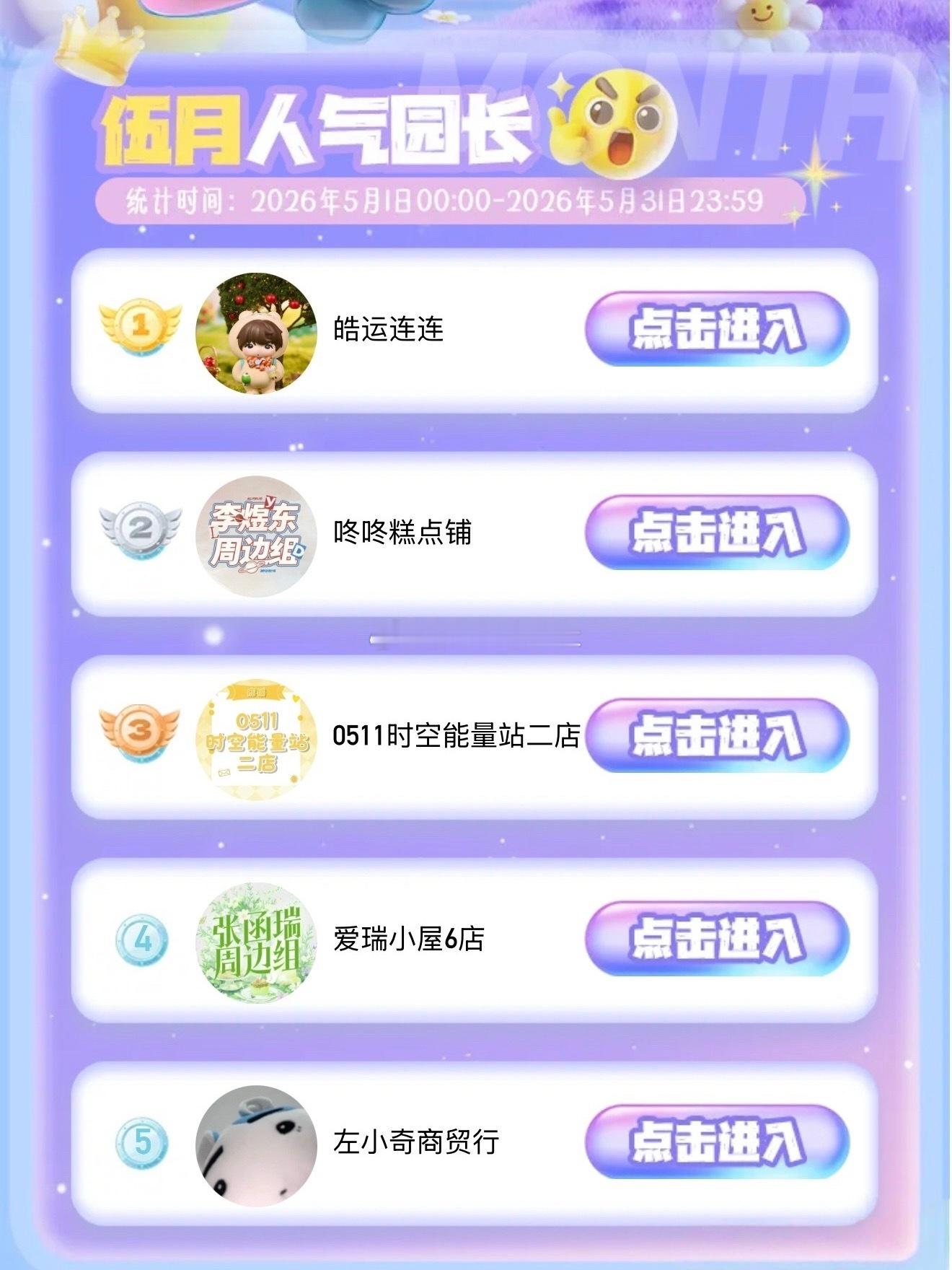 🥭小芒店铺排名：苏新皓 > 李煜东 > 张桂源 > 张函瑞 > 左奇函 