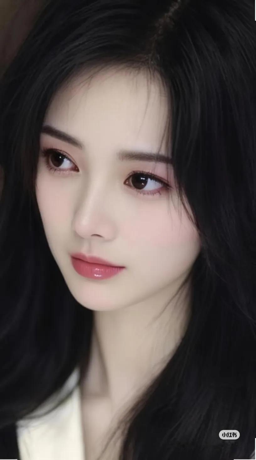温柔黑发，动人眼眸，岁月静好。街拍 高清美女