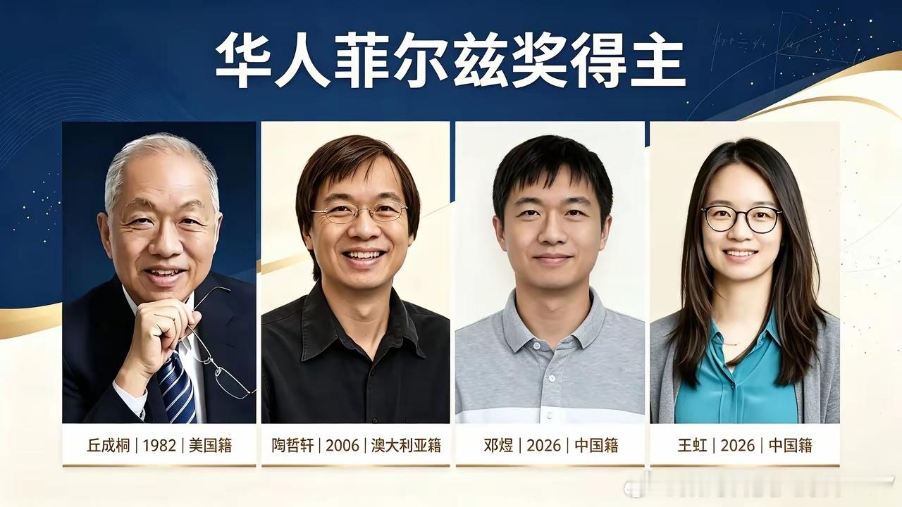 华人菲尔兹奖得主 