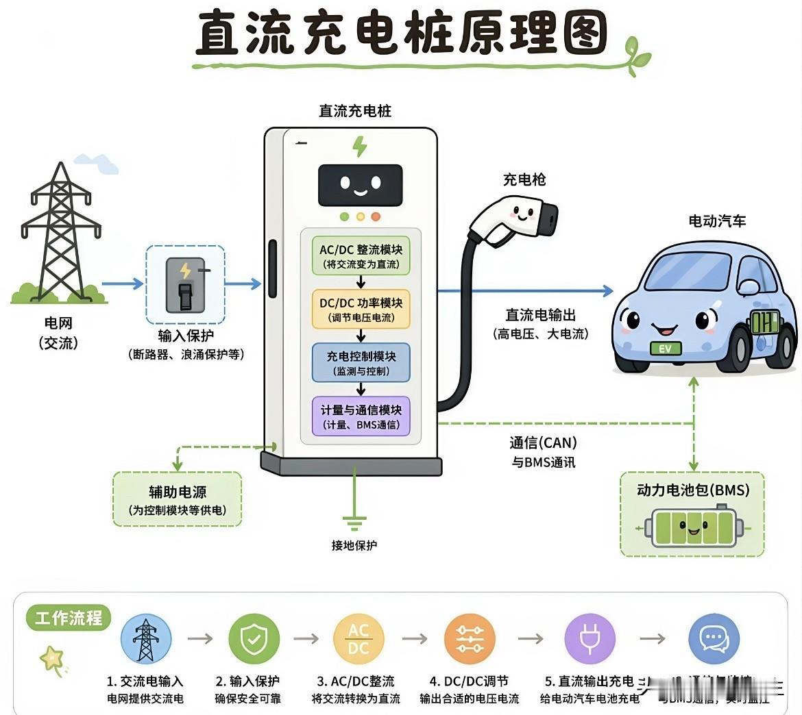 直流充电桩原理图