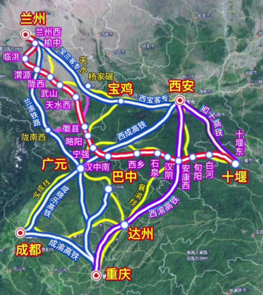 重庆，成都之间都修第三条高铁了，而兰州规划了一条兰天汉高铁，却被说线路平行，难道