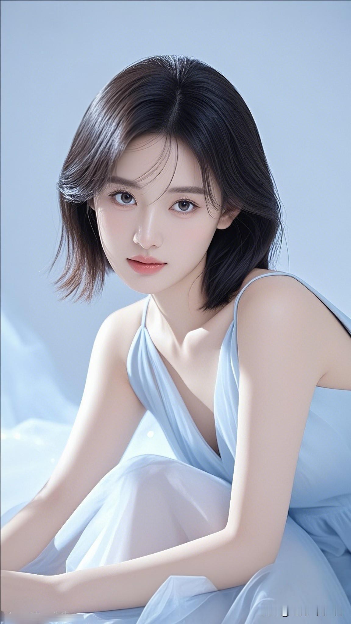 黑发如墨，容颜如画。 温柔黑发，优雅气质，时尚穿搭，女神范儿