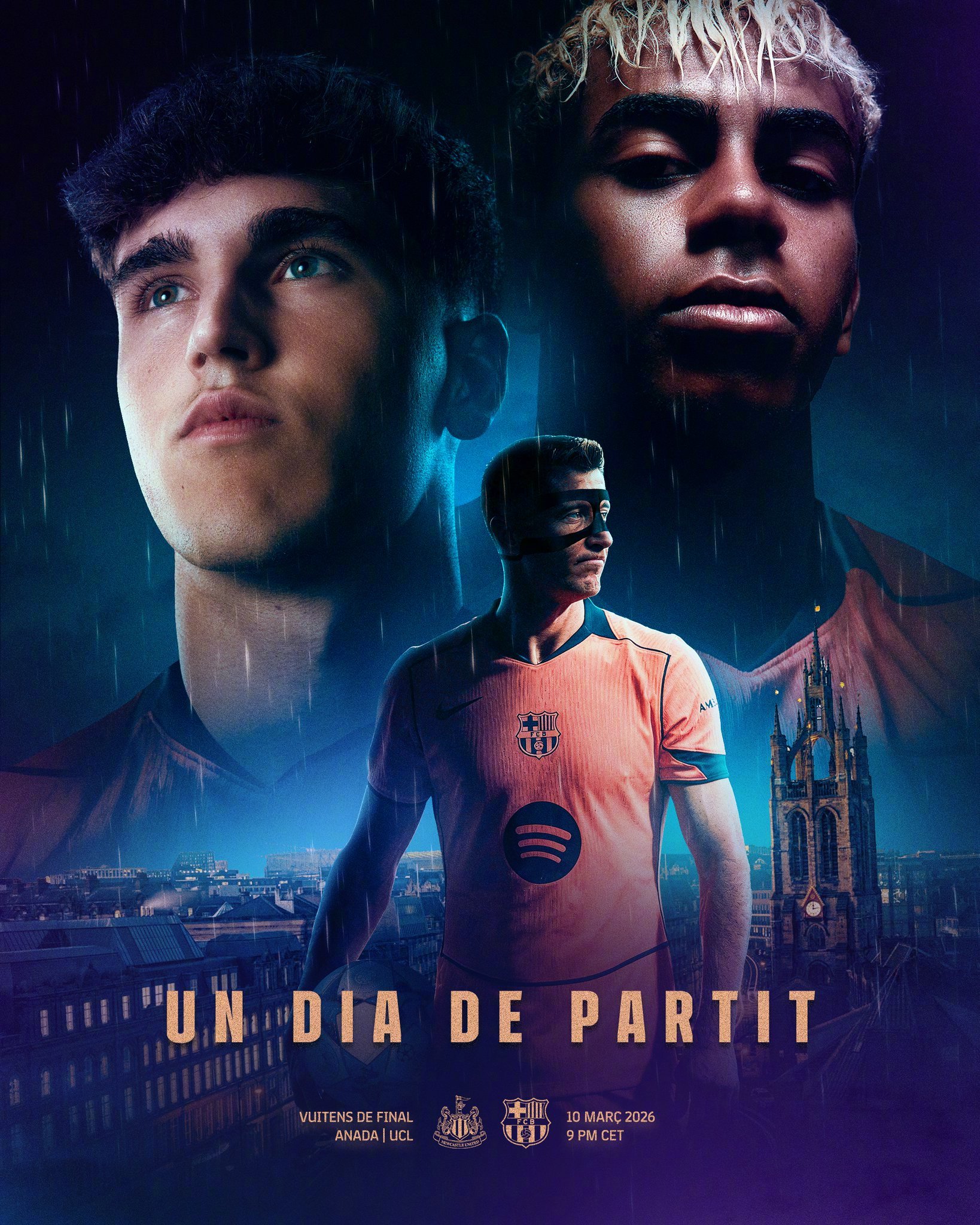 纽卡斯尔联vs巴萨 比赛预告🔥🆚赛事：欧冠联赛1/8决赛首回合⏰时间：3月1