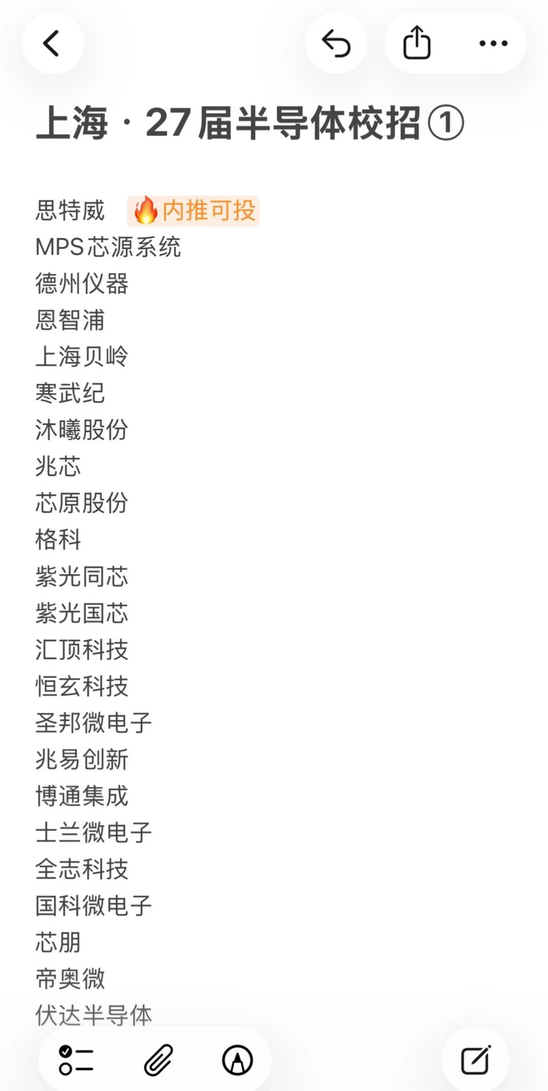 半导体行业，光上海就70家了
半导体行业可以看看上海，还挺多的[惊喜]
⬇️⬇️