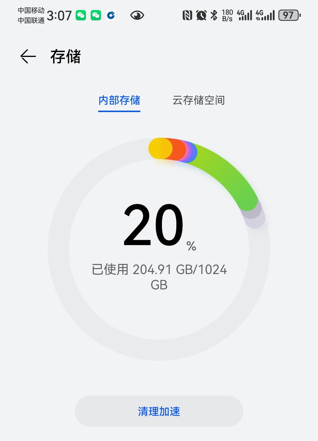 现在手机都是双卡双待，没地方装内存卡，存储空间总是不够用，就这个原因换了3台手机