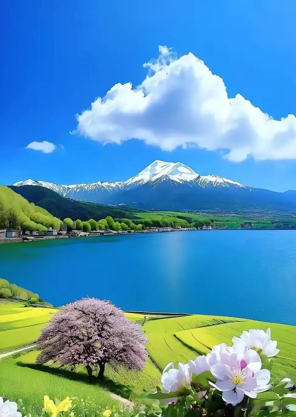 上联：山川欲绣云添锦；
下联：？？？