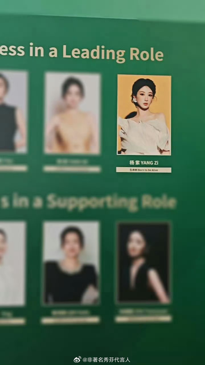 杨紫白玉兰最佳女主提名公式照天呐紫妹公式照也太美了果然实力就是最好的底气 提名就