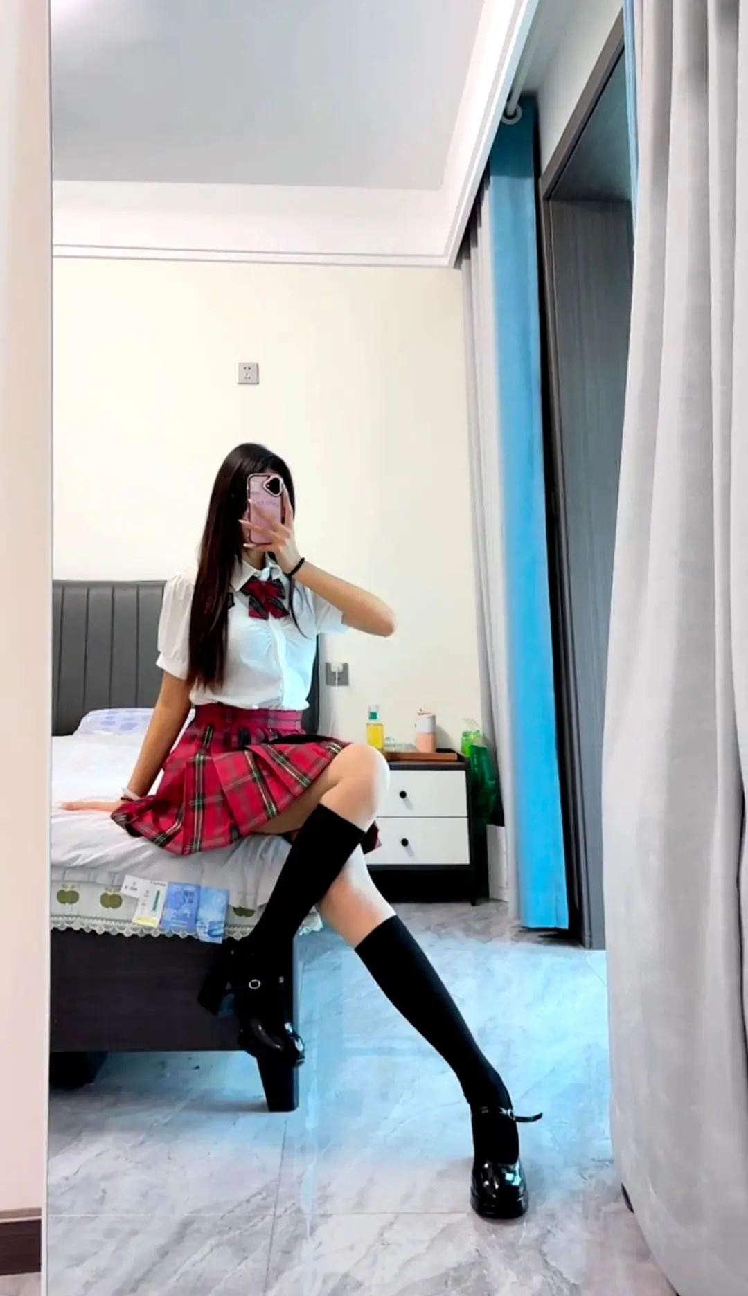 jk穿搭 美女 小姐姐 颜值 穿搭