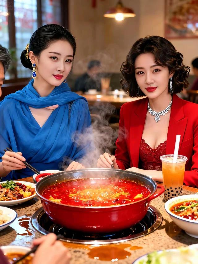 上联：火锅奶茶麻辣烫
下联：冰果雪糕水豆腐