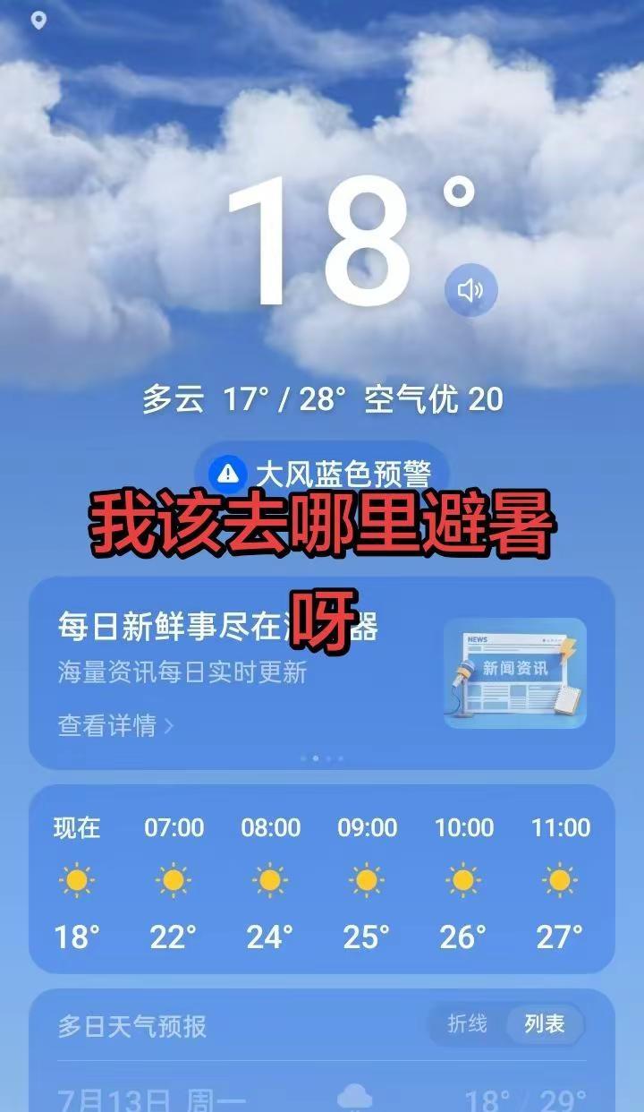 黑龙江省黑河市太热了我该去哪里避暑呀？