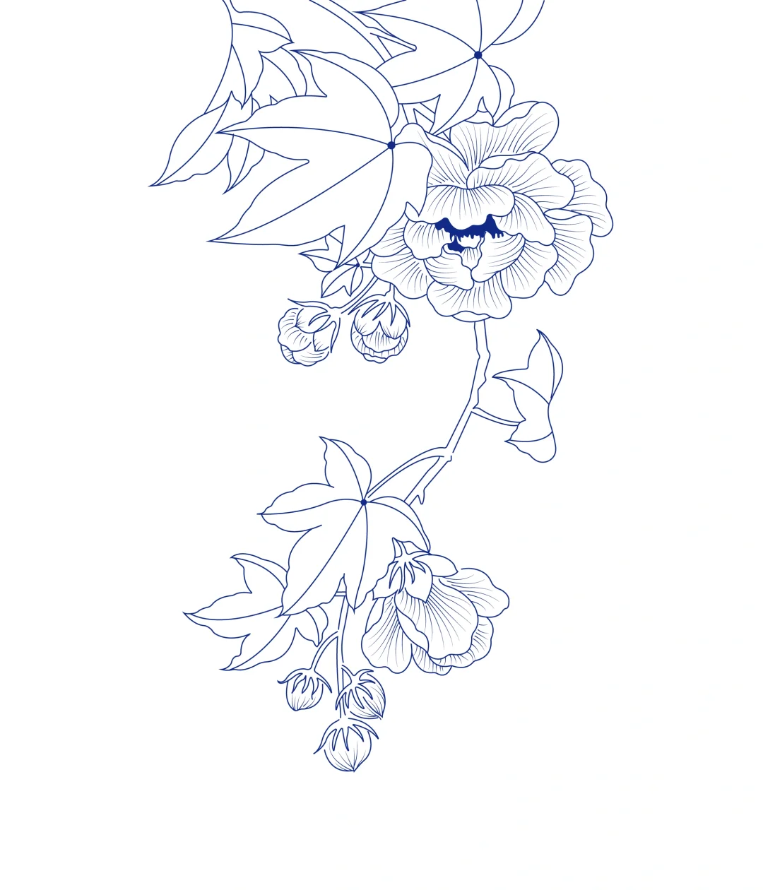 传统图案纹样-芙蓉纹