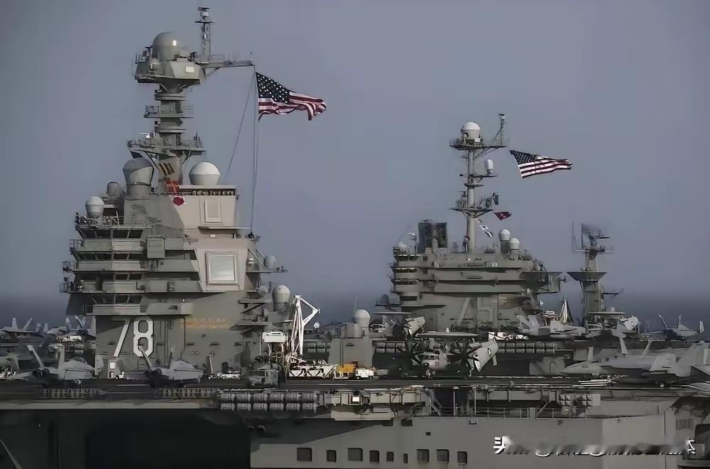 航母摆样子！美国不敢打伊朗，真正原因，一点就破了
 
美国双航母开进中东，F‑3