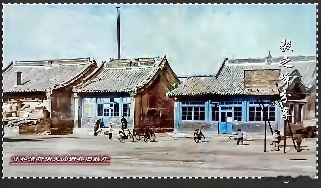 呼和浩特消失的老街老巷旧照片：一张旧照片一份情怀，今天给朋友们欣赏一张非常少见的