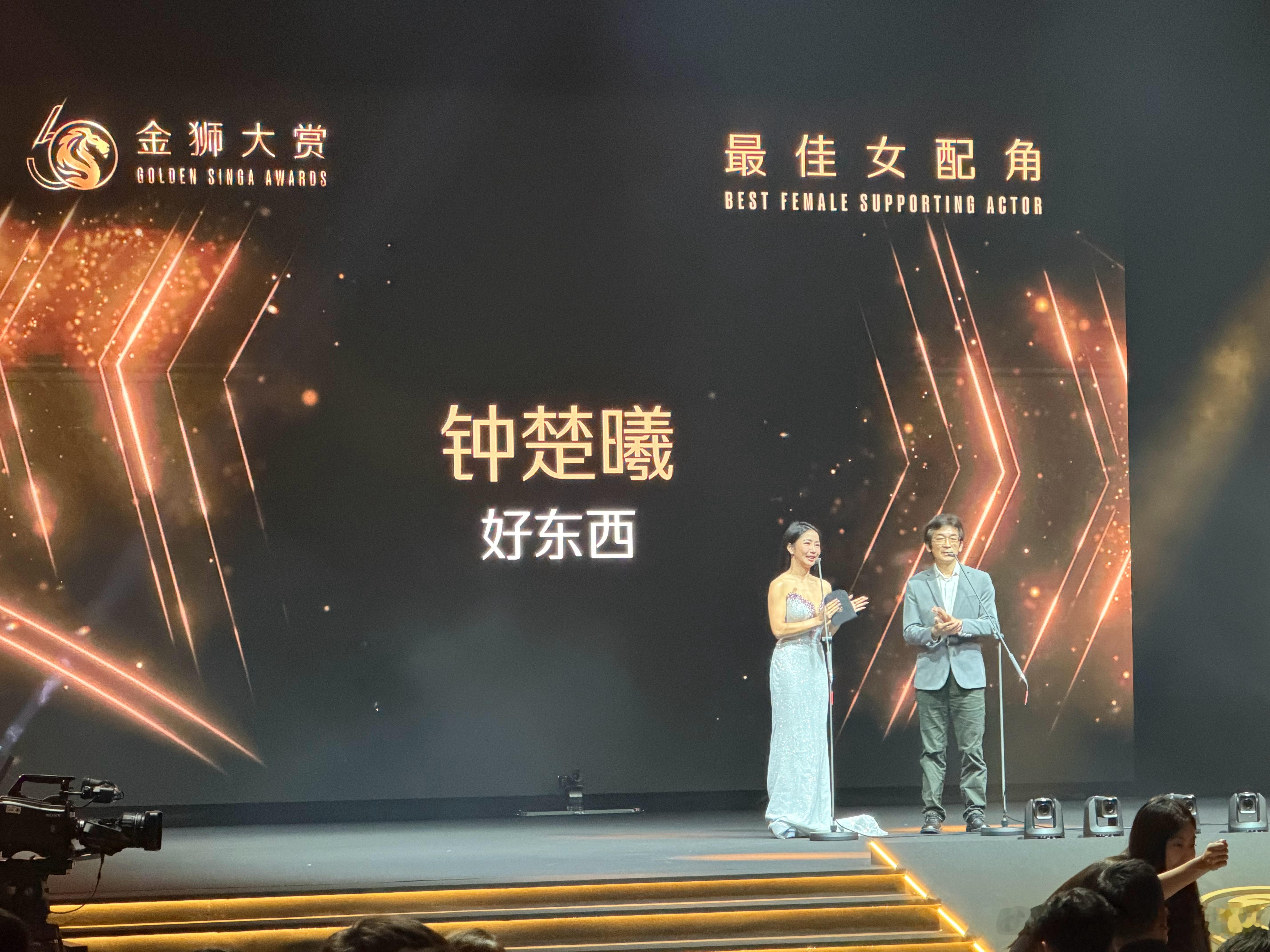 钟楚曦金狮大赏最佳女配角恭喜钟楚曦凭借《好东西》里的小叶，拿下新加坡国际华语电影