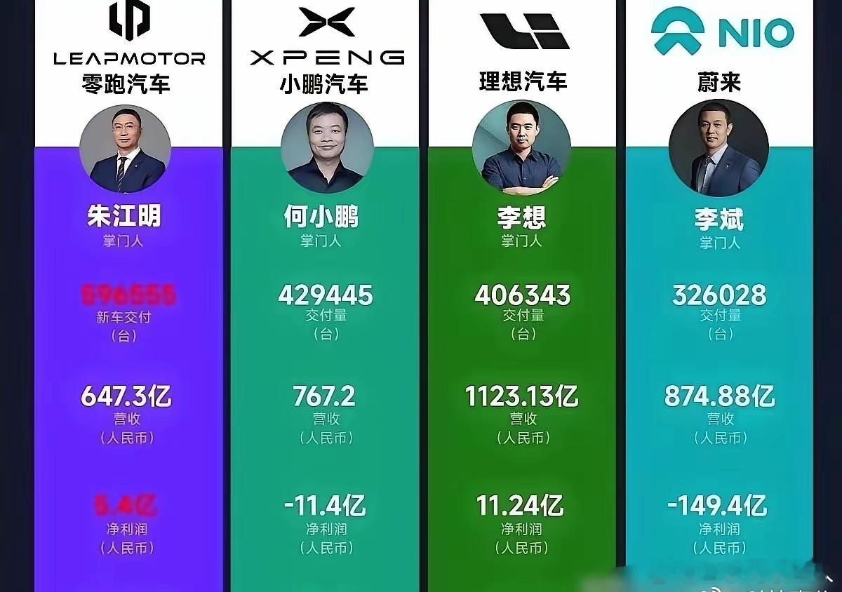 这四个新能源汽车品牌，你觉得哪个会走得更长远呢？