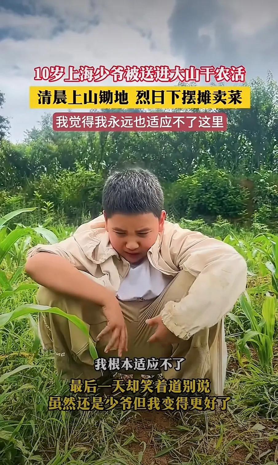 这位上海少爷，
从锦衣玉食到泥土芬芳，
这段务农经历将永远铭刻在
这位上海少爷的