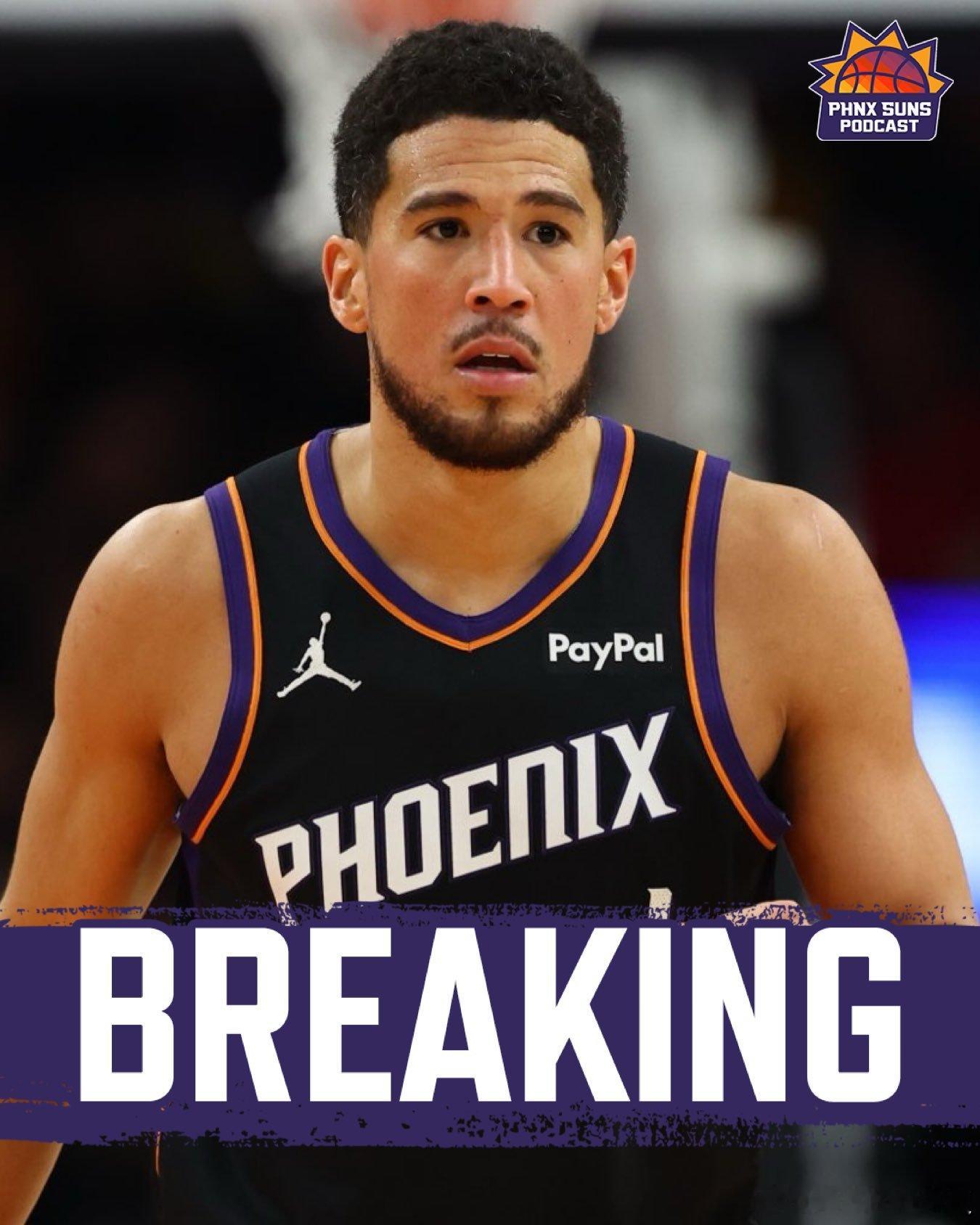 太阳官方宣布，布克遭遇右脚踝扭伤，将在一周后接受复查。太阳目前27胜18负，排名