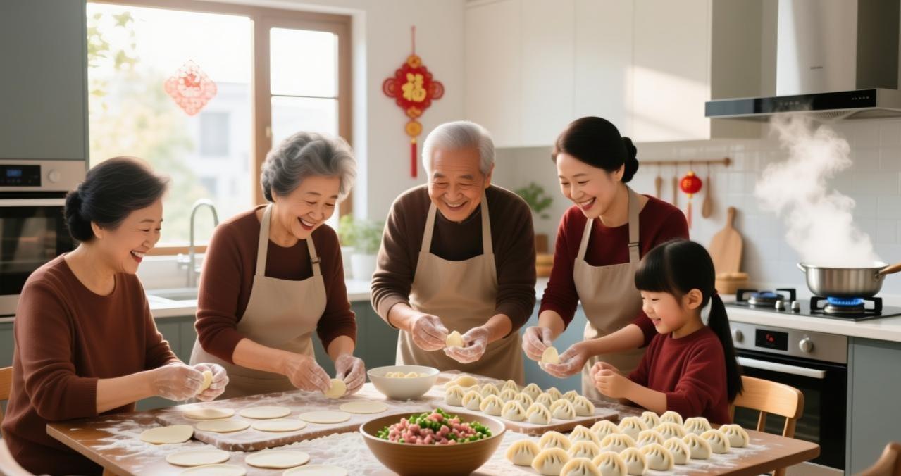 欢声笑语不断
传承与学习交织
年味在指尖流淌