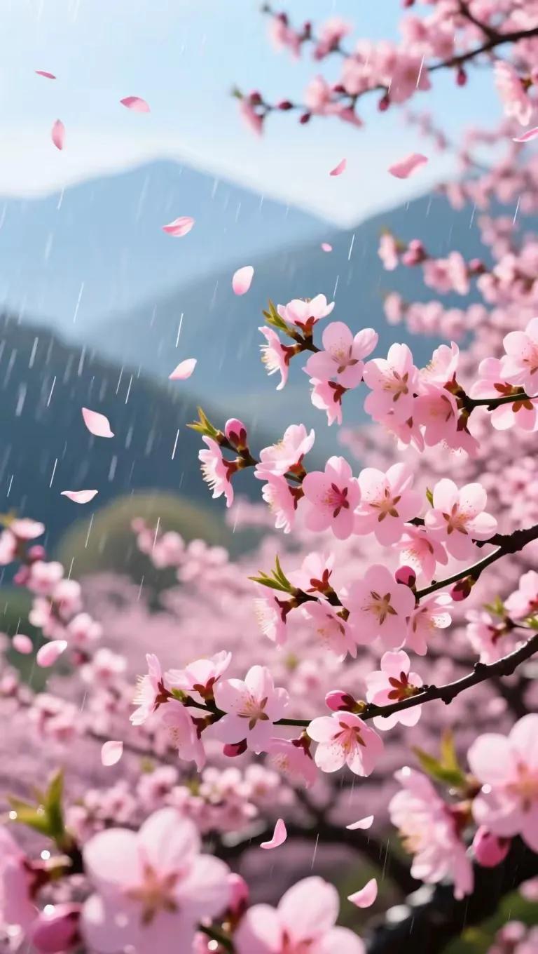 桃花送客春风伴，
户主迎宾夏日陪。
横批：《陪伴》