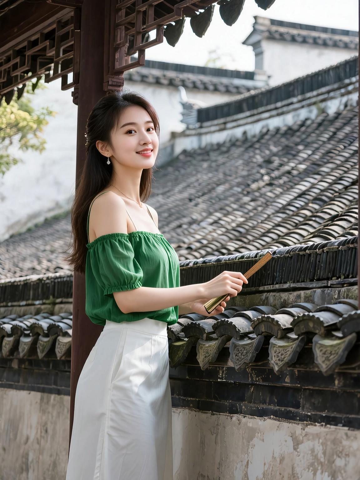 AI庭院生活照 抖音ai创作