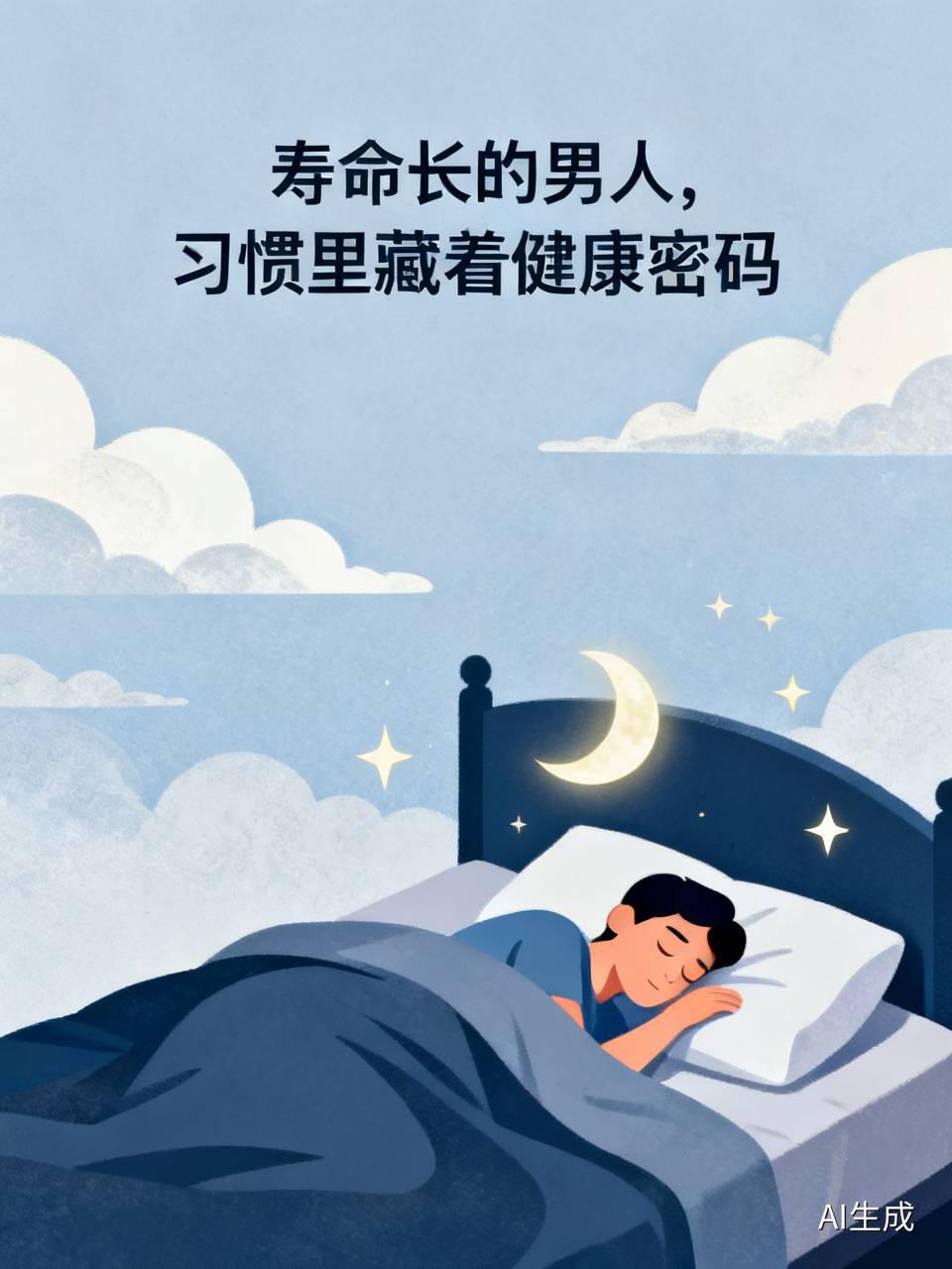 寿命长的男人，习惯里藏着健康密码。
他们作息规律，不会靠意志硬扛。固定入睡时间，