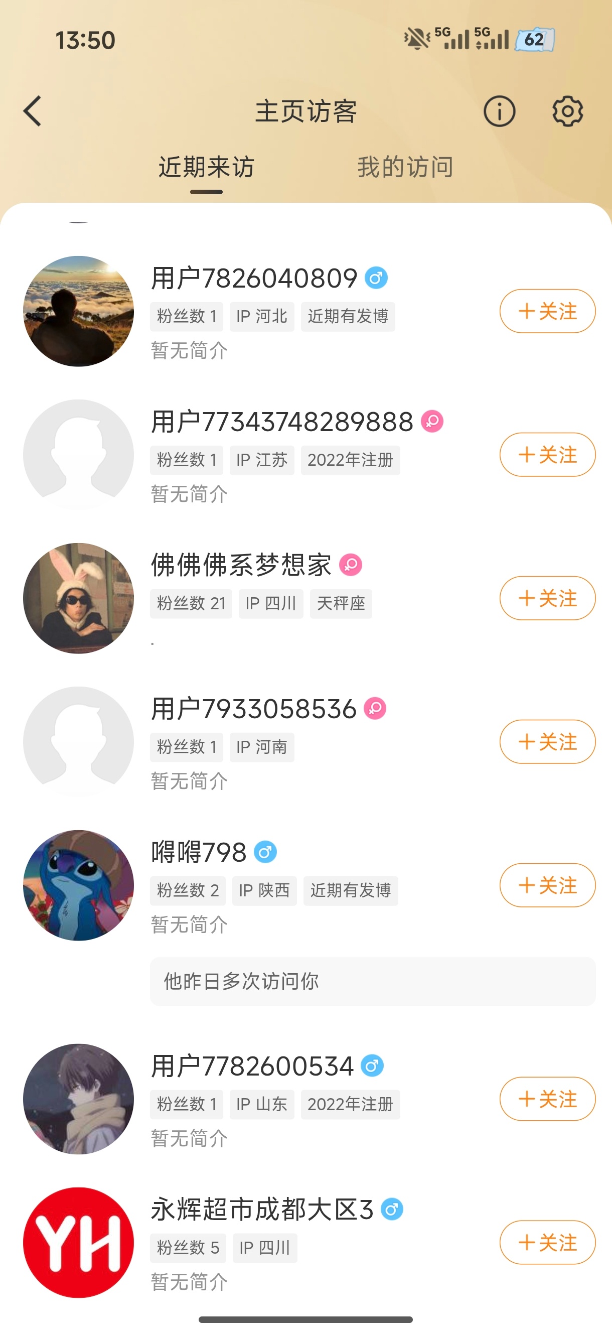 为什么昨天一堆这种号访问我
