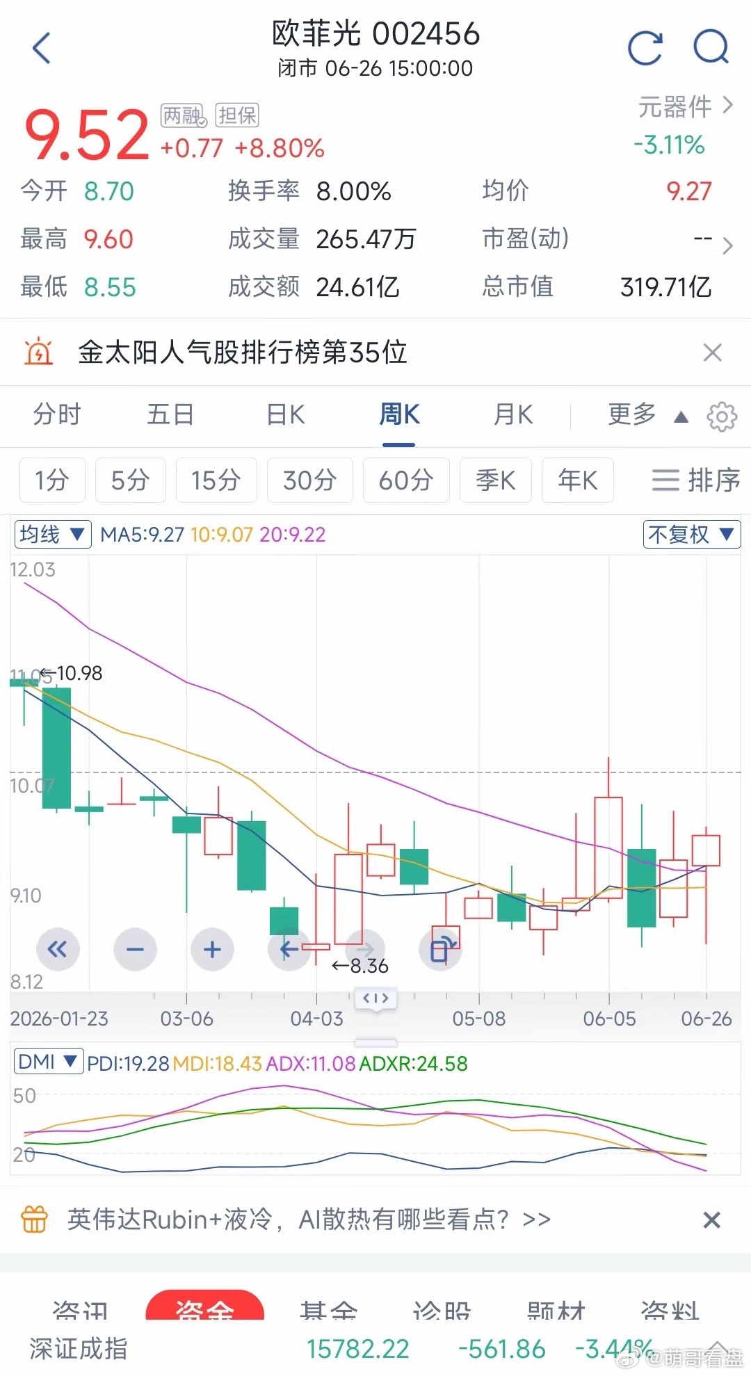 欧菲光（002456）个股简析一、公司与管理层欧菲光2010年深交所上市，主营摄