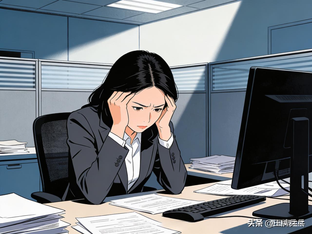 因为一件小事，被领导骂了。

要命的是，比我晚来两天的新员工也在旁边。

更更让