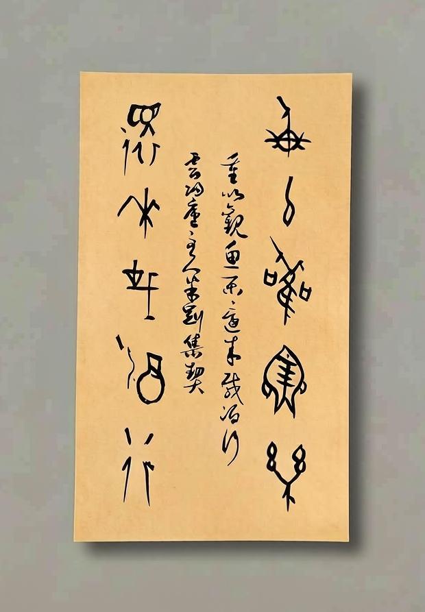 米刚甲骨文作品
