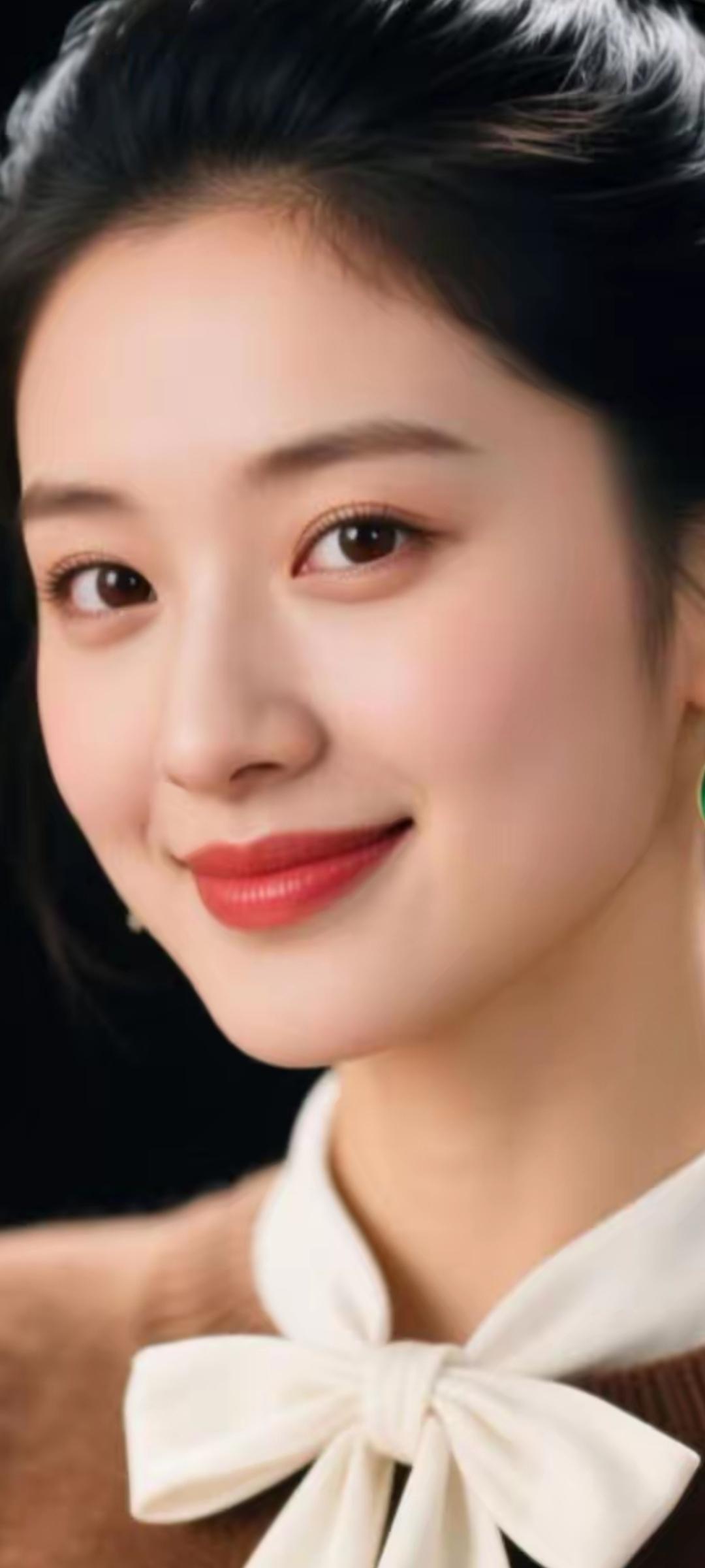 温柔甜美的微笑，散发着冬日暖阳的气息🌞💕