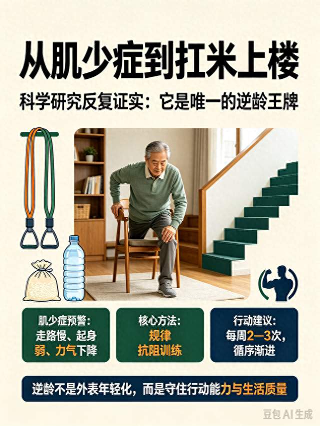 从肌少症到扛米上楼，科学研究反复证实：它是唯一的逆龄王牌