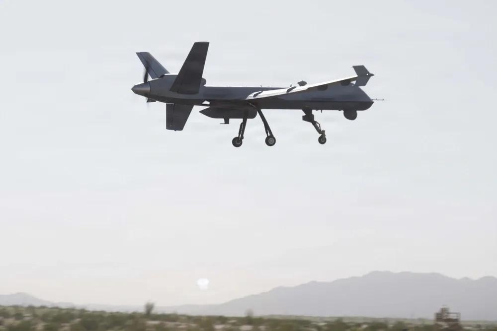 美军公布MQ-9A“死神”无人机的工作站。
2025年10月4日，一架隶属于美国