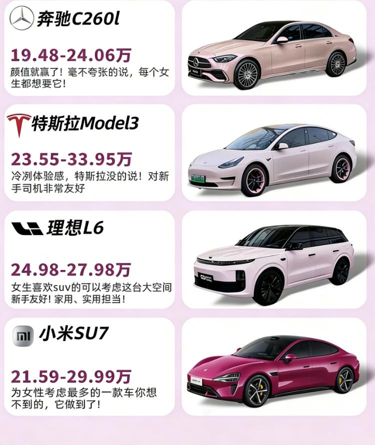 对于追求颜值与实用的女性车主来说，选车不再是 “男性专属”，而是要兼顾颜值、好开