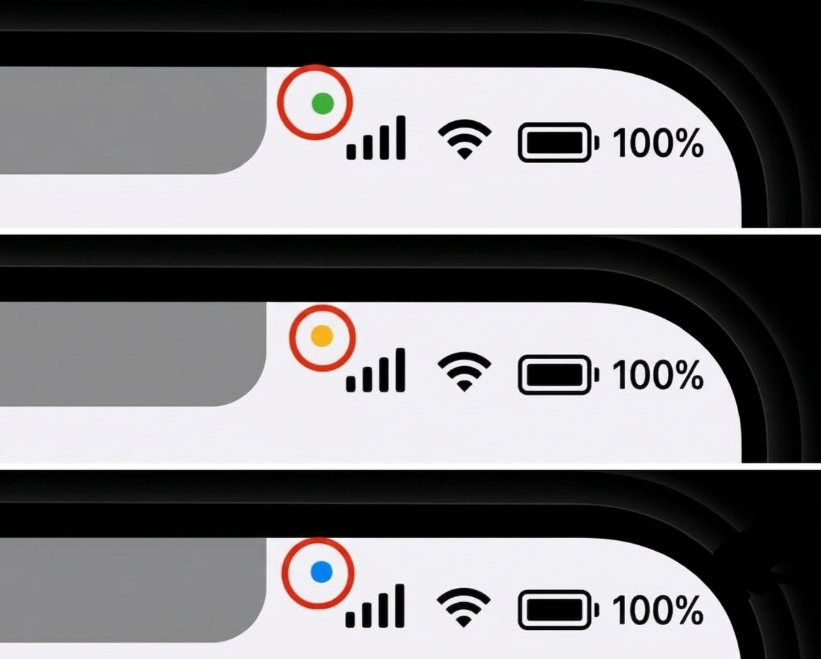 iPhone有一些权限提示可以实时来提醒你防止被其他App正在使用的权限来提醒 