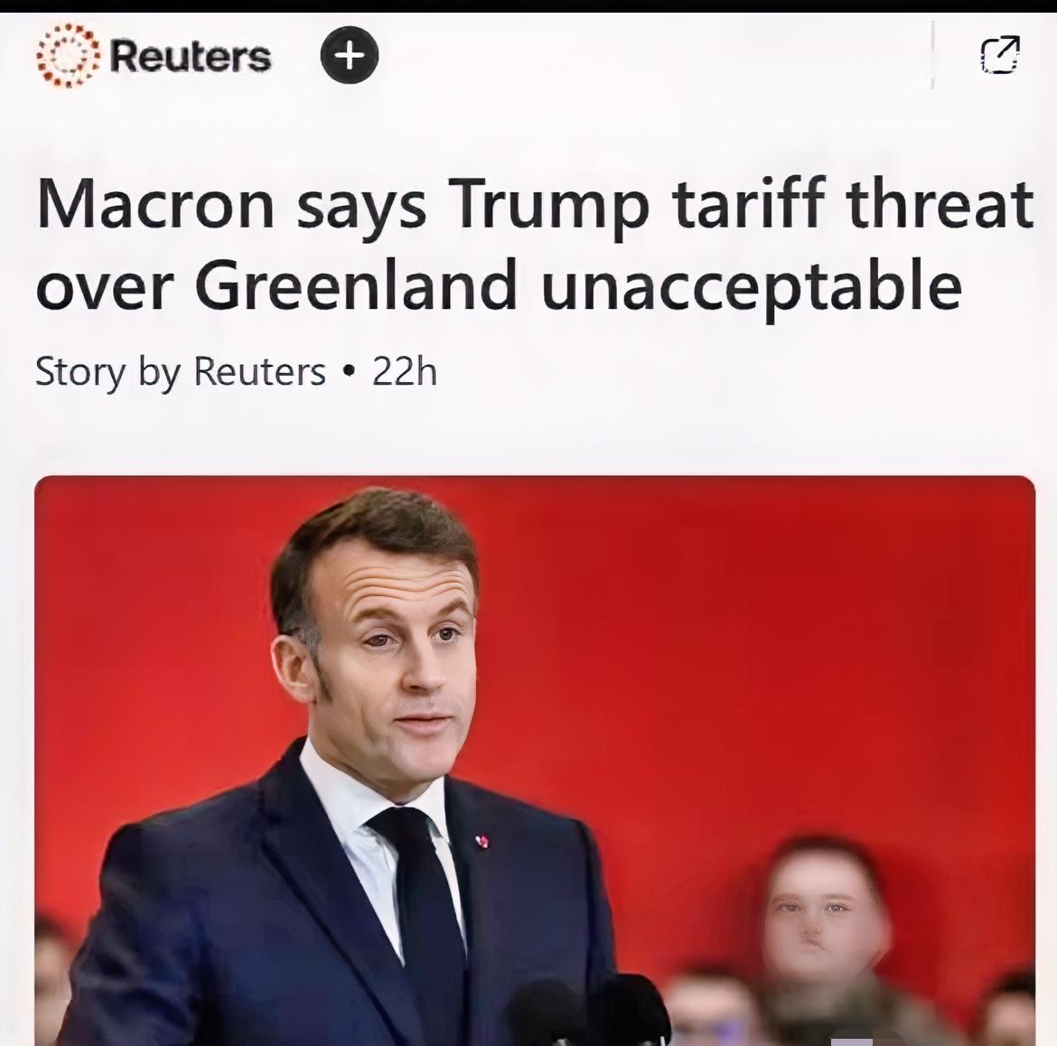 如果法兰西不倒，那欧洲就有希望！

特朗普拿“格陵兰”威胁欧洲加关税。
法国总统