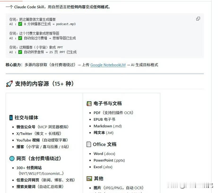 推荐一个很有用的工具，它能让你用自然语言，把任何东西变成任何格式！该项目的名称是