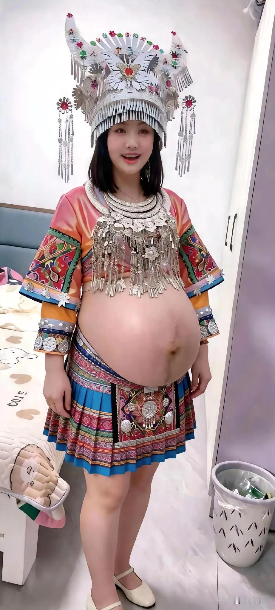 民族风孕妈穿搭，身着惊艳民族服饰，孕味满满！温柔系孕妈穿搭 温柔风孕妈穿搭 民族