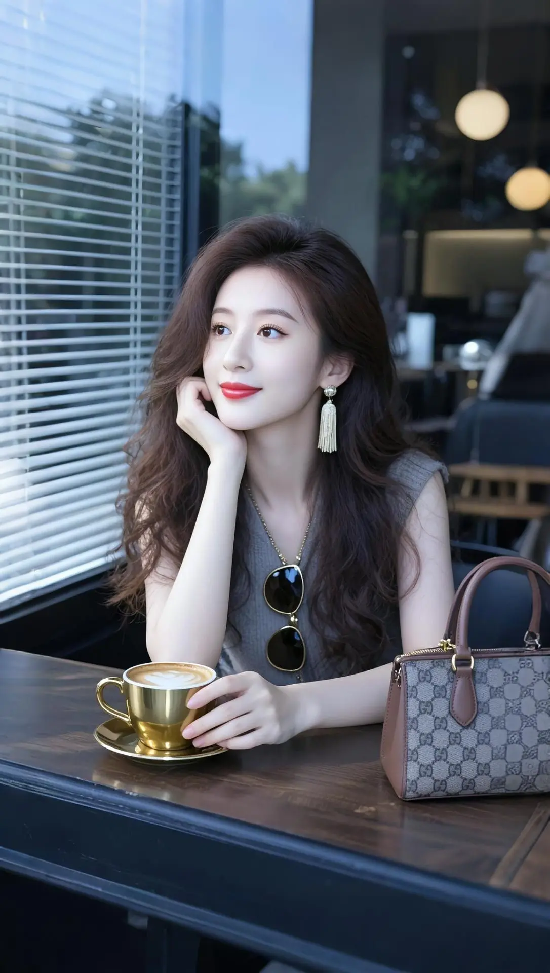 AI窗边咖啡写真 随变ai随便玩