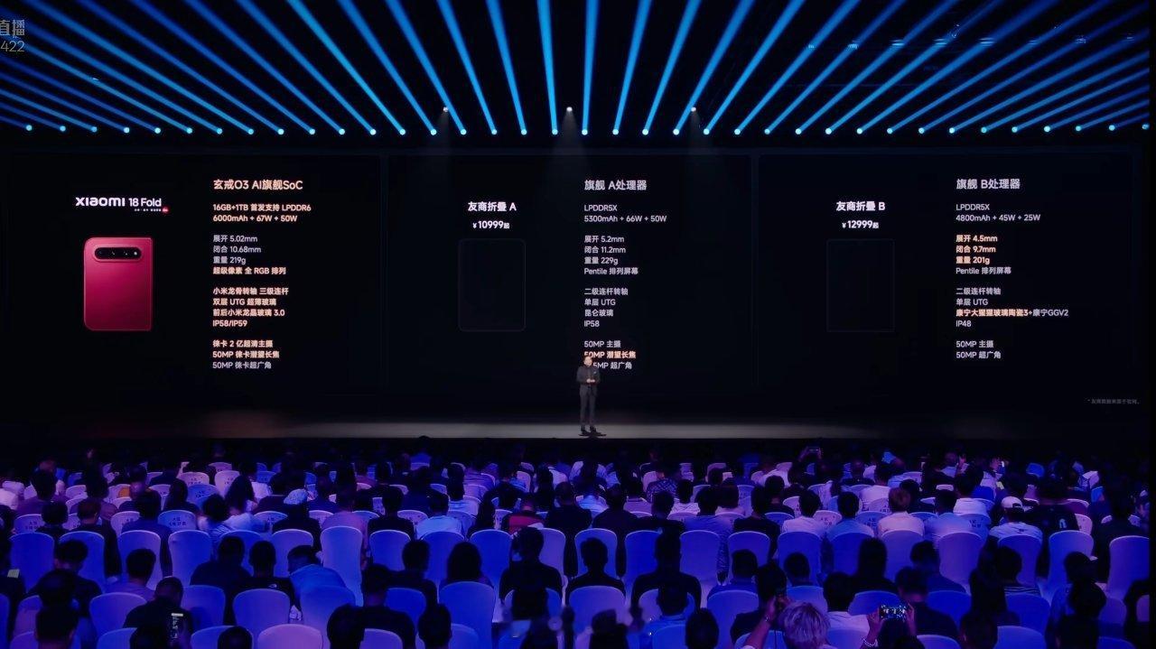 小米18fold跟华子和三星比 ​​​