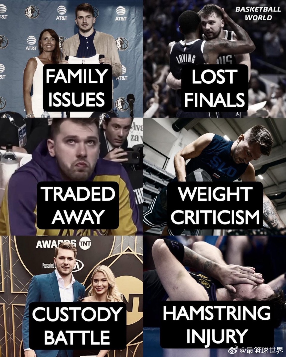 卢卡·东契奇从带领球队闯入总决赛，到如今不得不应对一切与篮球无关的事情……唉！有