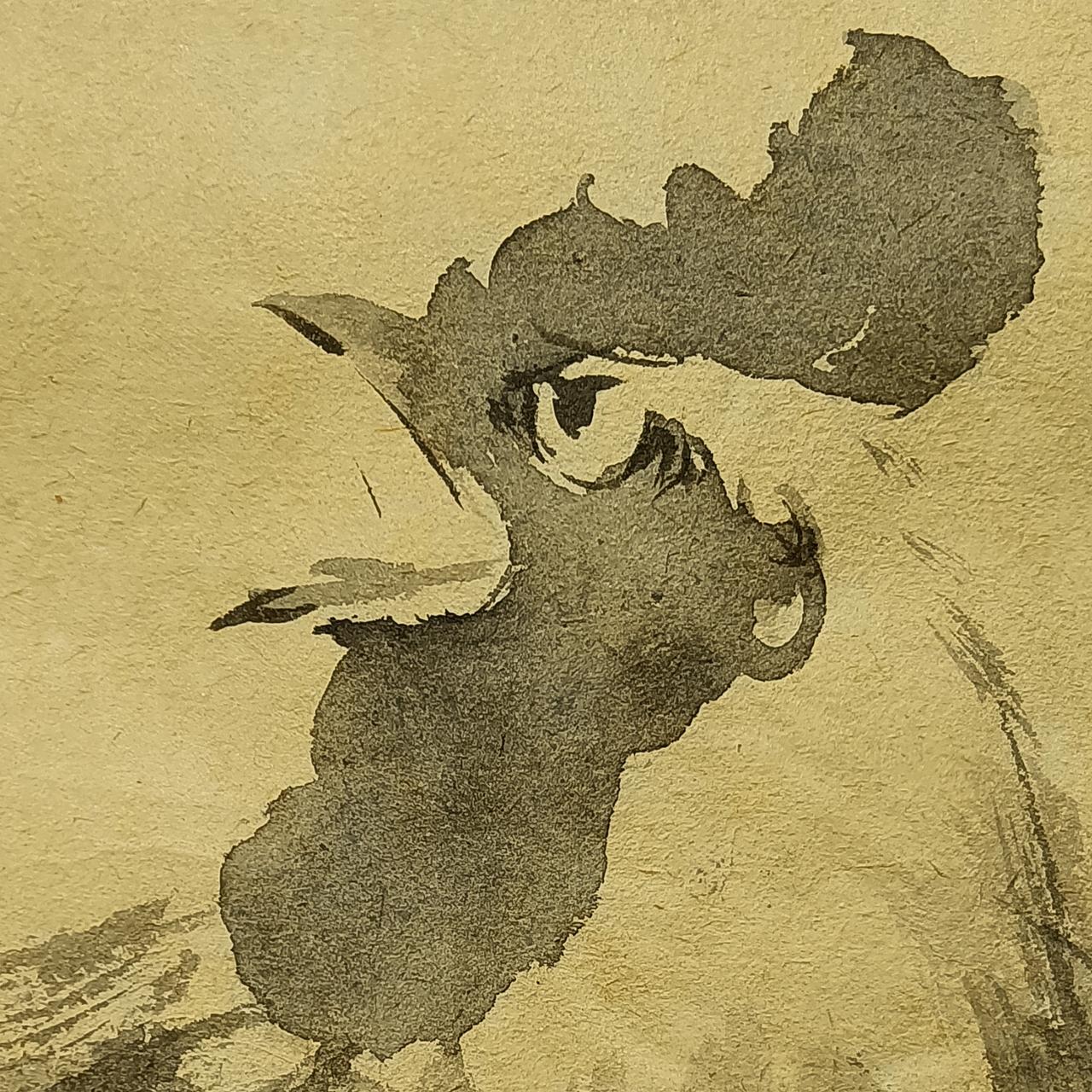 水墨公鸡