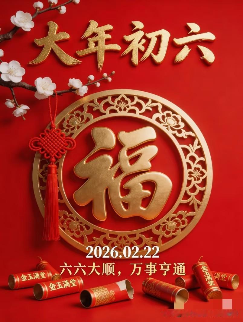 大年初六，早安。年快过完了，热闹还在继续。愿新的一年，老人身体硬朗，孩子听话懂事