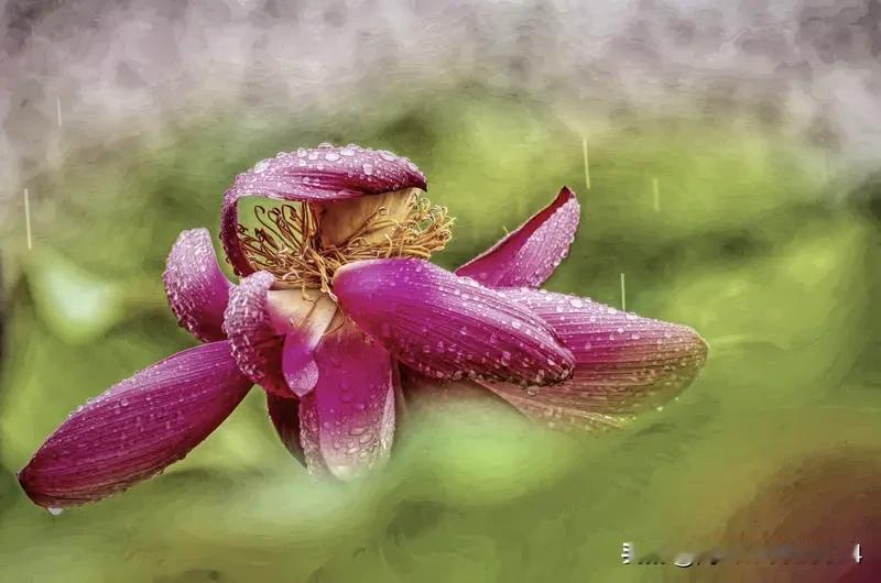 下联；雨叩莲蕊绽画情。求上联。，风撩桃花韵诗魂，[烟花]