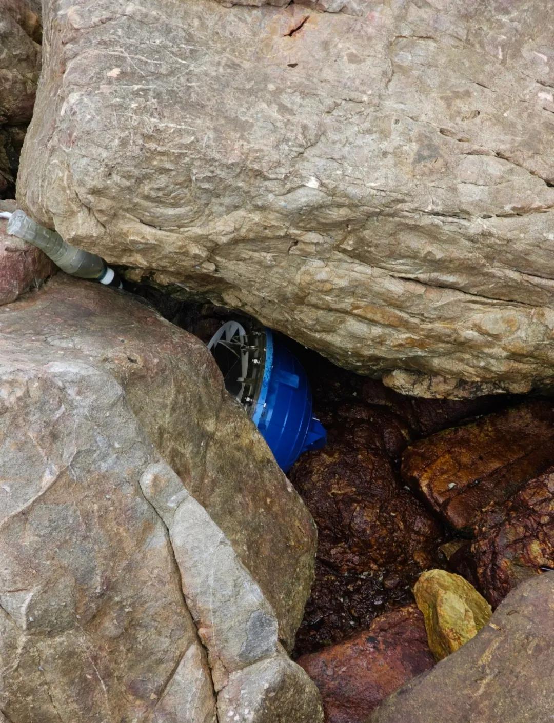 出去游玩时，在石缝中发现一个奇怪的物件，有谁知道这是什么东西吗？