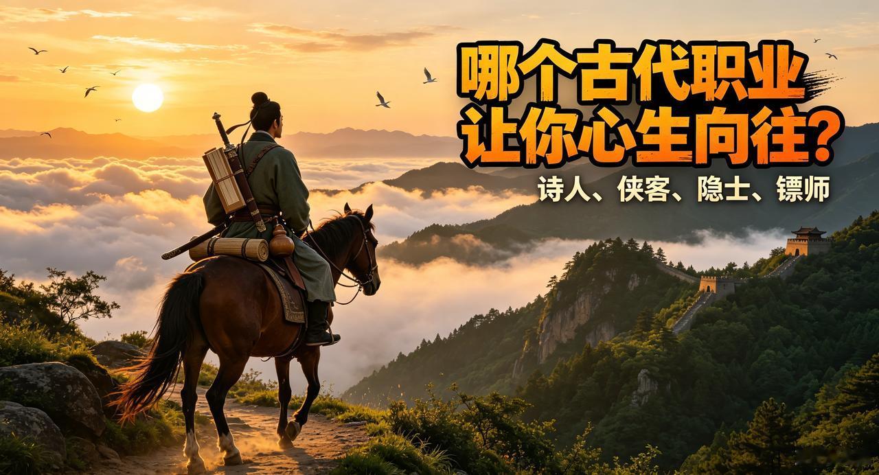 古代职业里，有的令人向往，有的却只听名字就让人望而却步。
 
很多人向往侠客。他