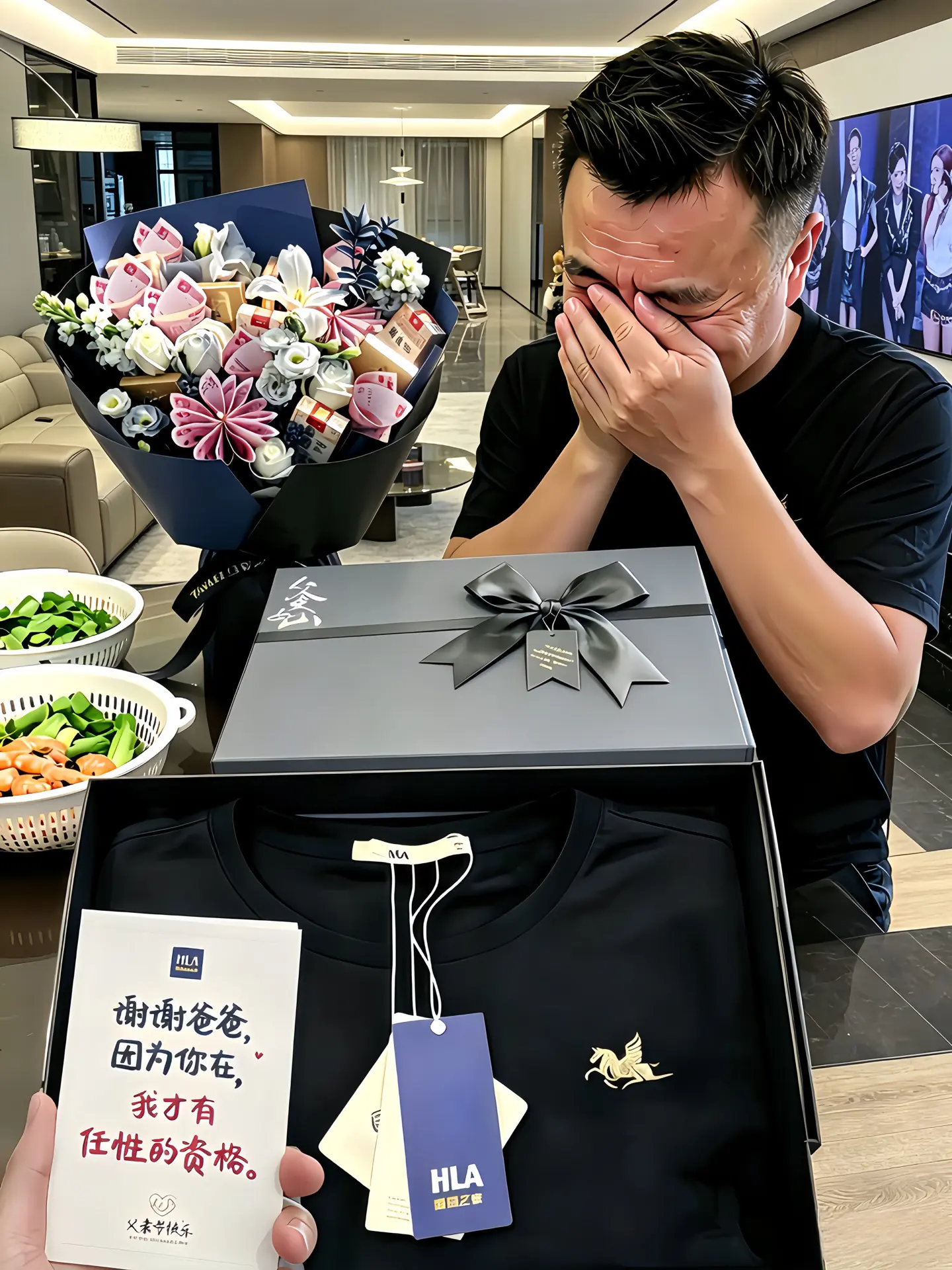 马上就到父亲节了，其实爸爸也是需要被爱的呀，偷偷给爸爸准备了海澜之家夏...